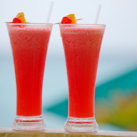 A photo of Cherry Strawberry Daiquiri mocktail recipe