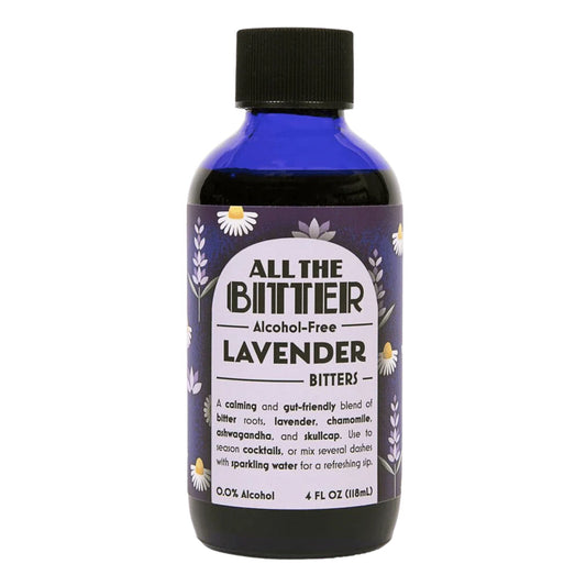 All The Bitter Alcohol Free Lavender Bitters is available at Knyota Non-Alcoholic Drinks.