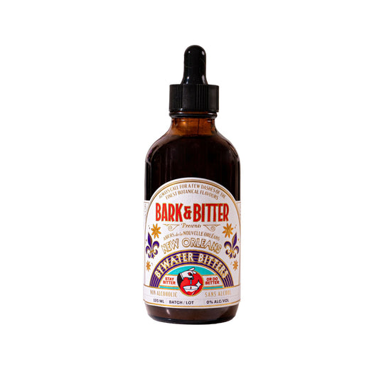 Bark and Bitter Non-Alcoholic New Orleans Bywater Bitters are available at Knyota Non-Alcoholic Drinks.
