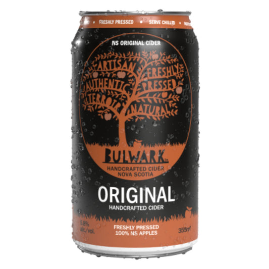 Bulwark Non-Alcoholic Cider is available for sale from Knyota Drinks in Ottawa.
