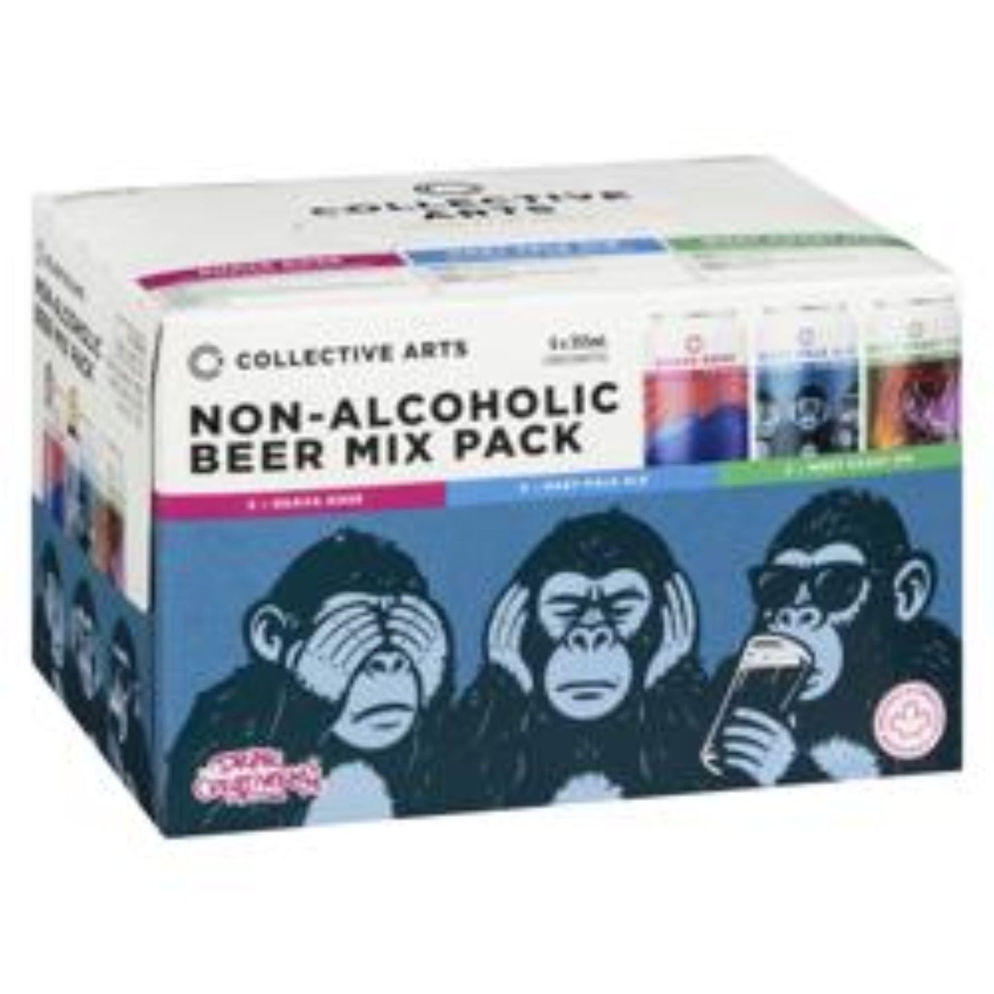 Collective Arts Non-Alcoholic Beer Mix Pack (355mL x 6)