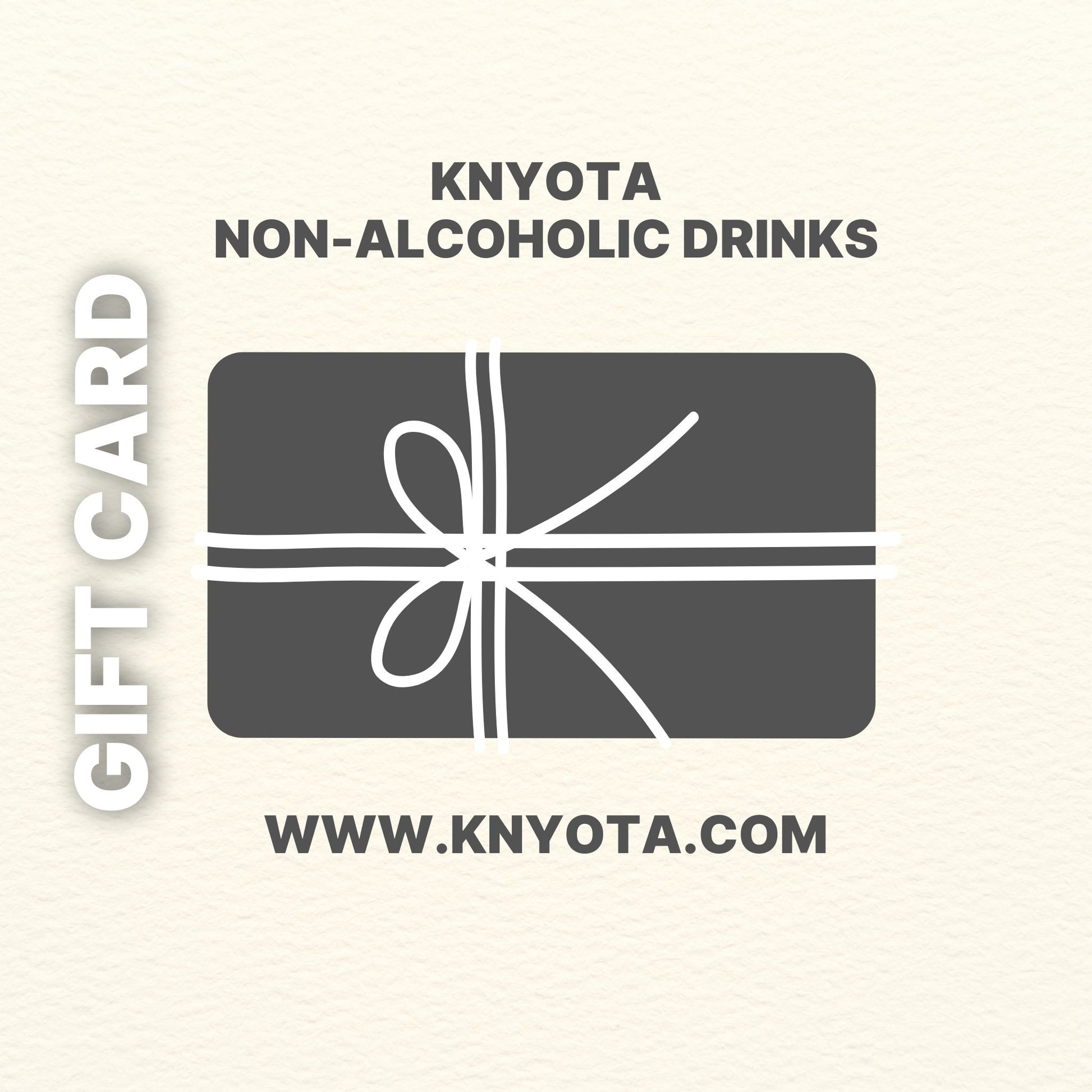 KNYOTA Non-Alcoholic Drinks Gift Card is valid online or in-store.