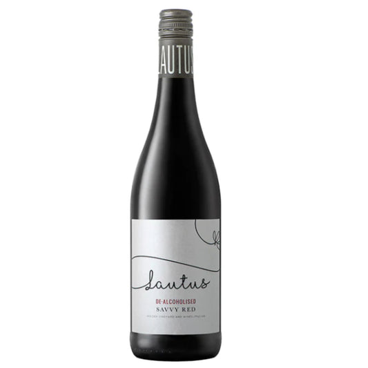 Lautus Savvy Red non-alcoholic wine is available for sale at Knyota Drinks in Ottawa.