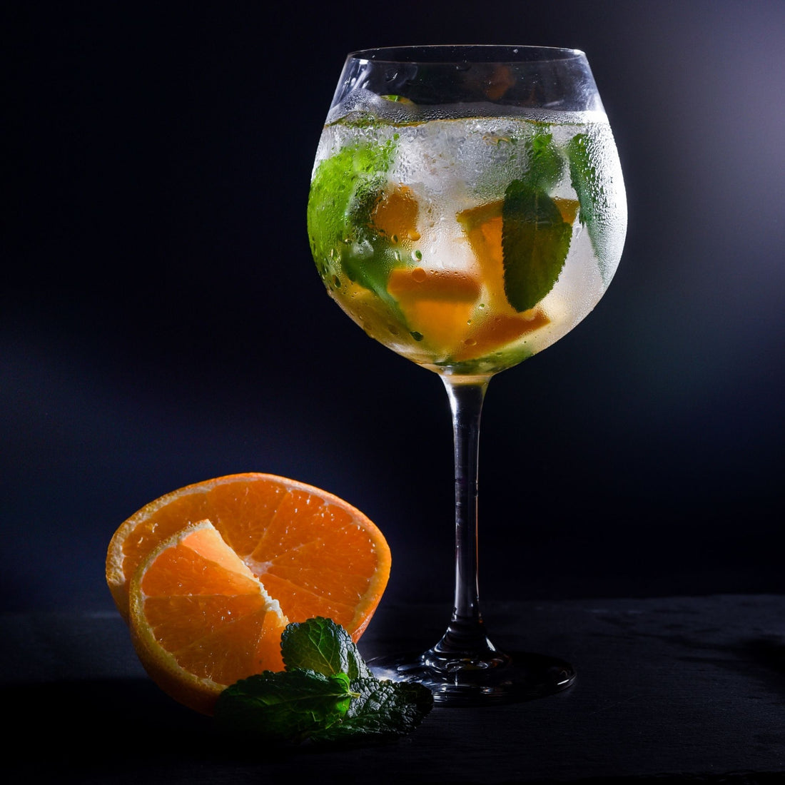 A photo of Gin Orange Mint Julep Mocktail Recipe.