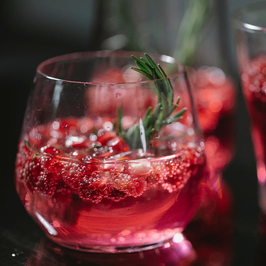 A photo of Raspberry Gin Mocktail Recipe.