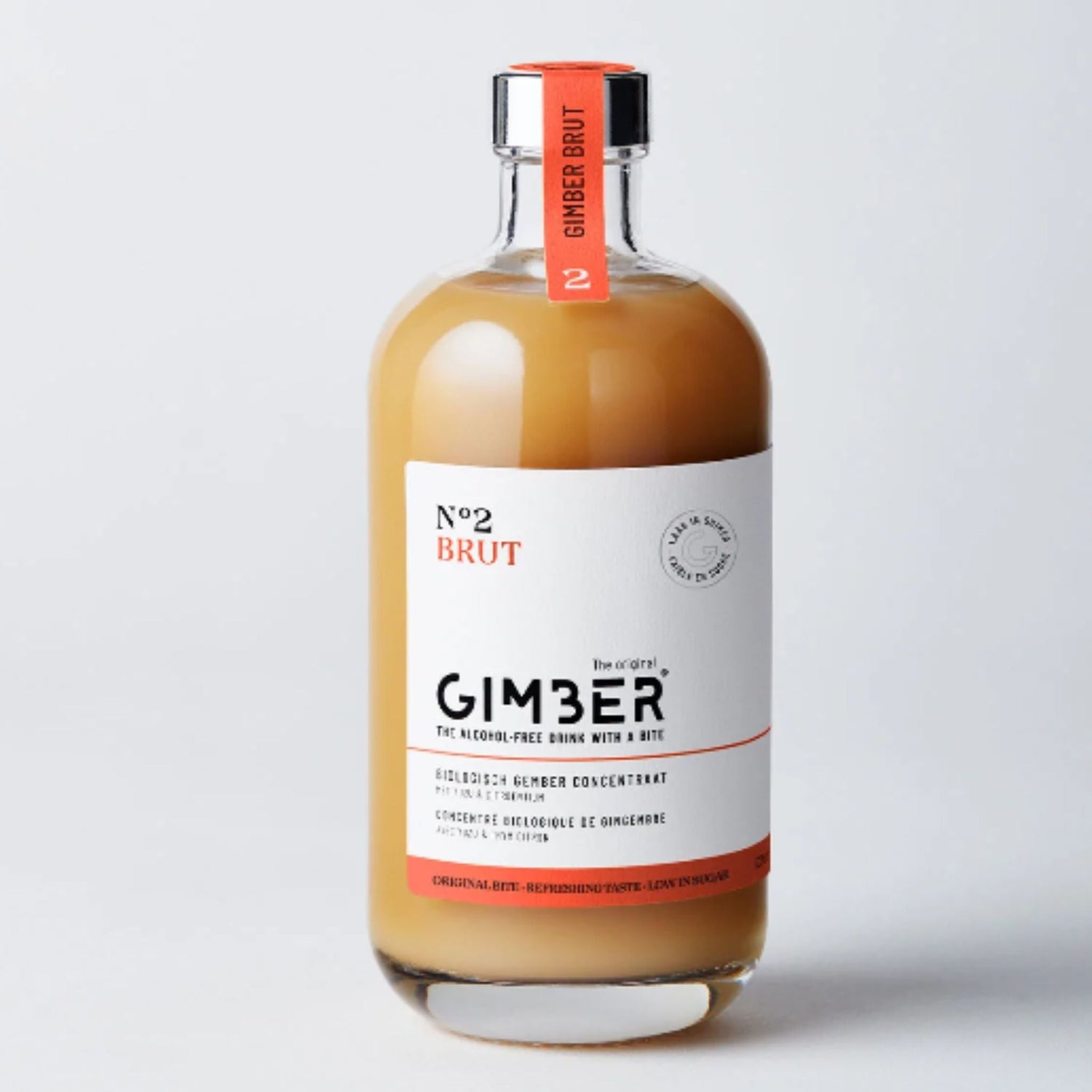 Gimber Brut. Spicy ginger, citrus, premium yuzu, and herbs.