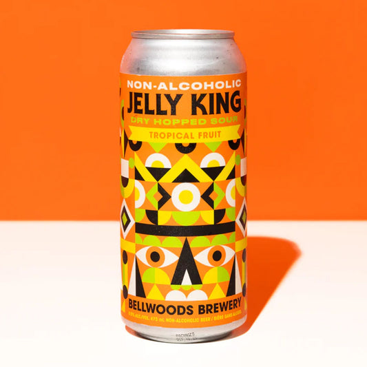 Bellwoods Brewery Jelly King Dry Hopped Sour With Tropical Fruit is available at Knyota Non-Alcoholic Drinks.