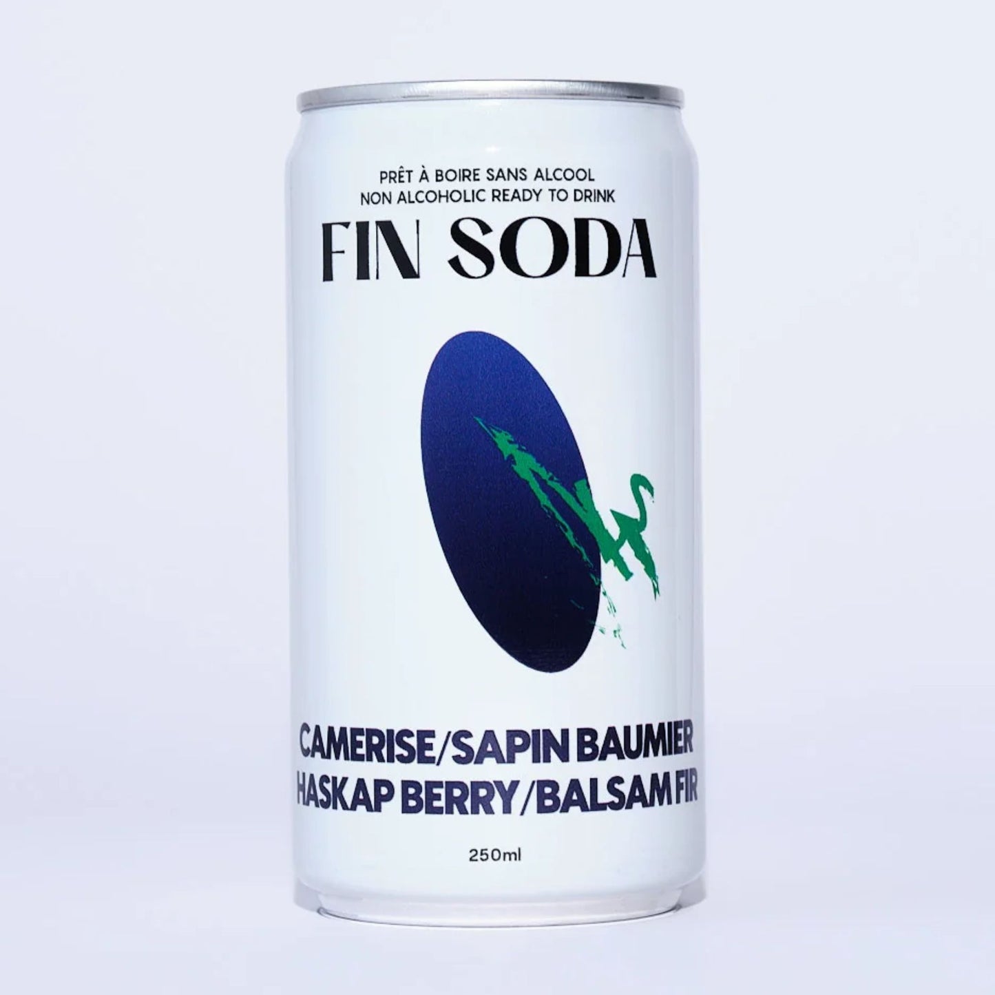 Fin Soda Non-Alcoholic Ready to Drink Haskap Berry and Balsam Fir is available at Knyota Non-Alcoholic Drinks.