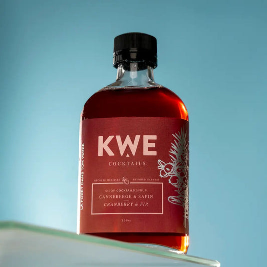 KWE Cranberry and Fir Cocktail Syrup (200mL x 1)