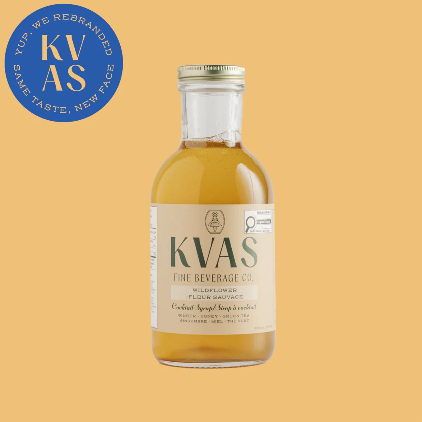 Kvas Wildflower Cocktail Syrup (355mL x 1)