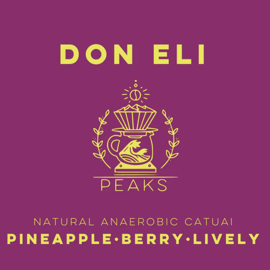 LULO Don Eli Natural Anaerobic Catuai Light Roast - Peaks Series is available at Knyota Non-Alcoholic Drinks.