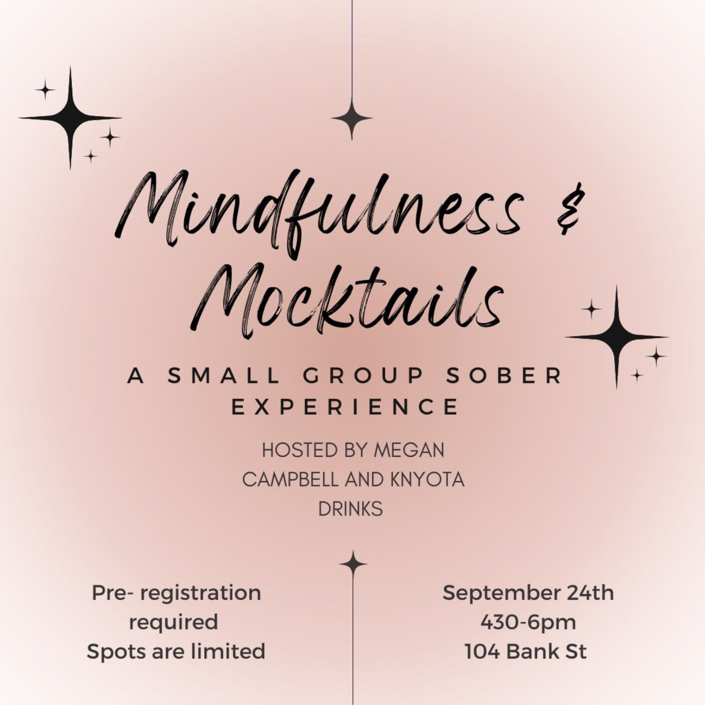 S﻿ober Socials Ottawa Mindfulness and Mocktails is happening at Knyota Non-Alcoholic Drinks.