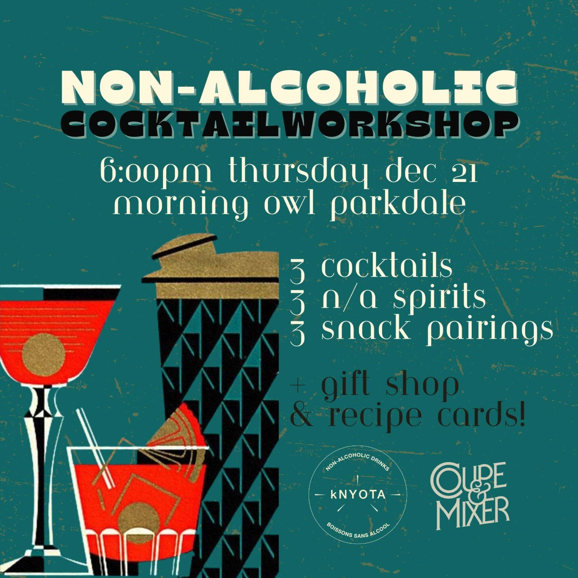 Learn how to make non-alcoholic cocktails.