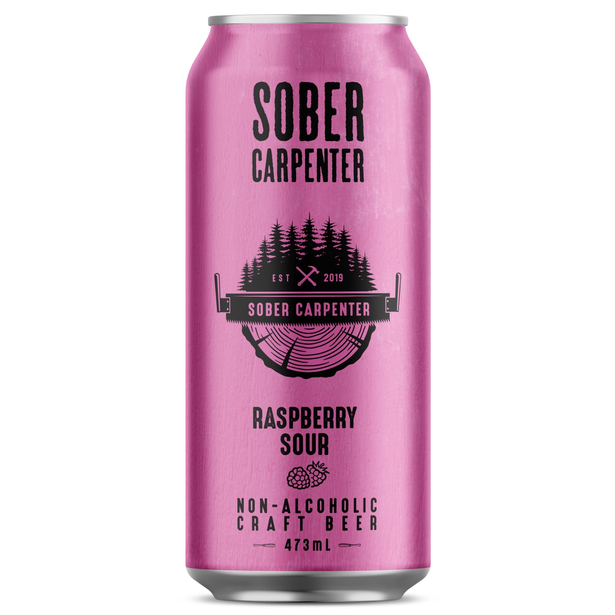 Alcoholic Raspberry Can Sober Carpenter Raspberry Sour (473mL x 1) – Knyota Drinks