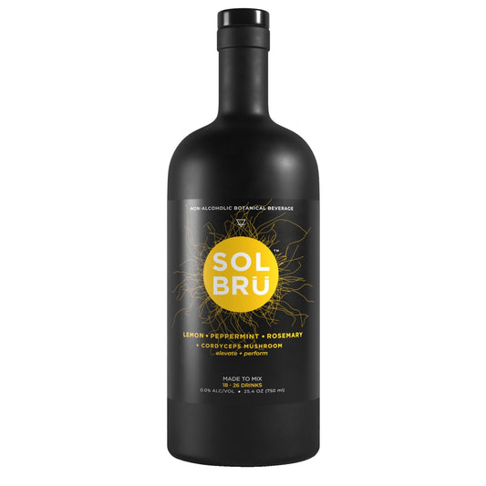 Solbrü Elevate soulful plant alchemy alcohol free elixir is available at Knyota Non-Alcoholic Drinks in Ottawa.