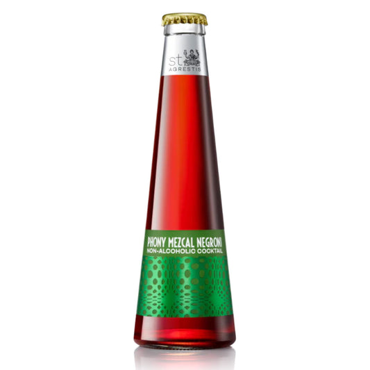 St. Agrestis Non-Alcoholic Phony Mezcal Negroni is available at Knyota Non-Alcoholic Drinks.