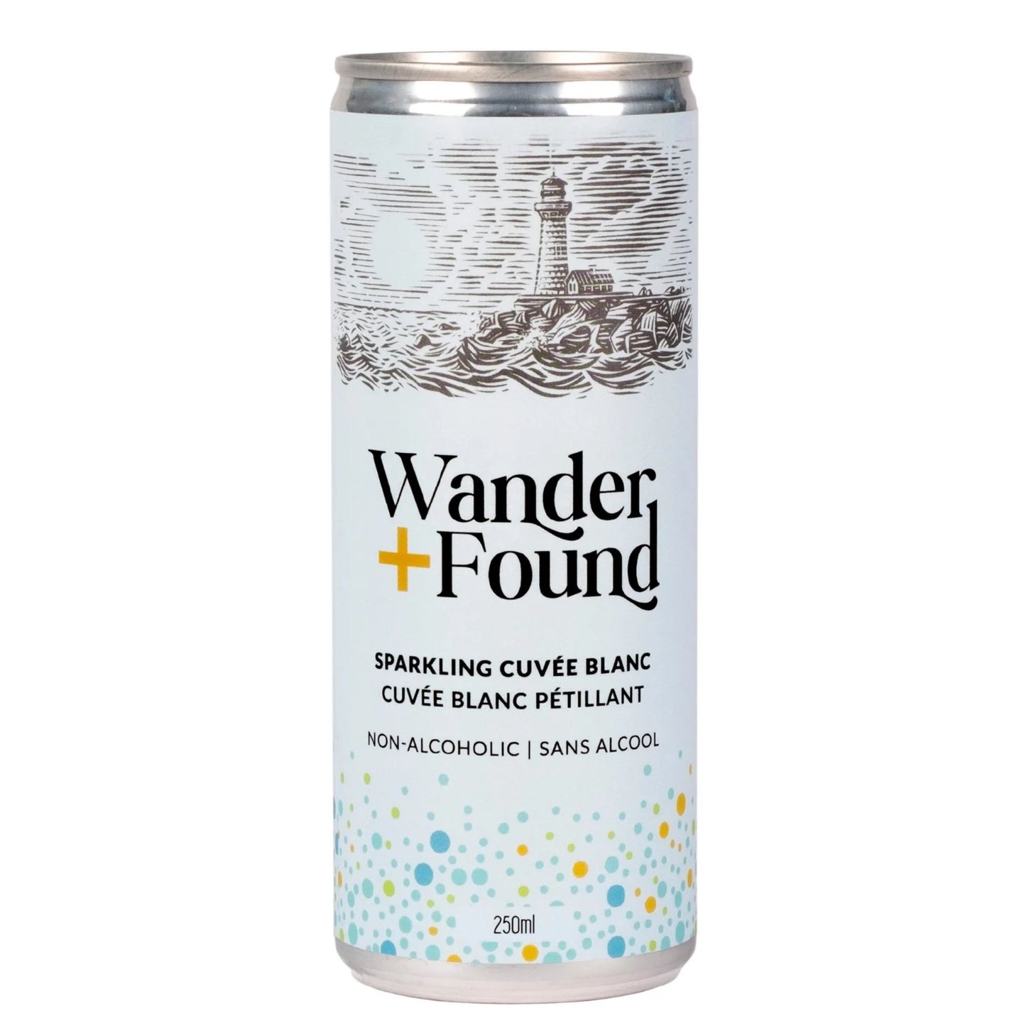 Wander + Found Non-Alcoholic Sparkling Cuveé Blanc is available at Knyota Non-Alcoholic Drinks.