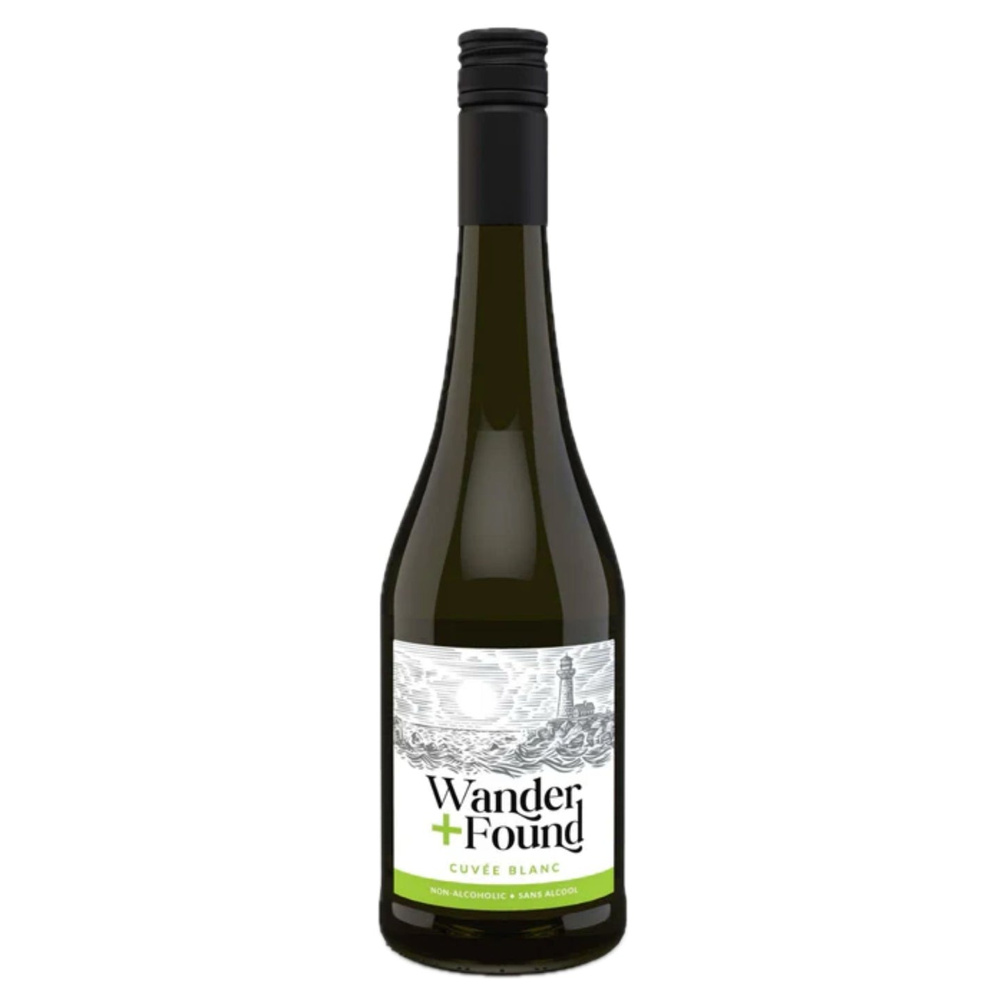 Wander and Found Non-Alcoholic Cuveé Blanc is available at Knyota Non-Alcoholic Drinks.