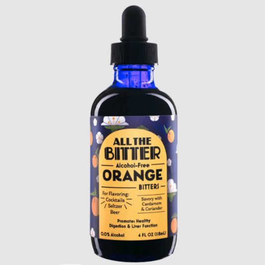 All The Bitter Orange alcohol free bitters are available for sale at Knyota Drinks in Ottawa.