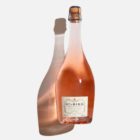 OddBird Organic Spumante Rosé non-alcoholic wine is available for sale at Knyota Drinks in Ottawa.
