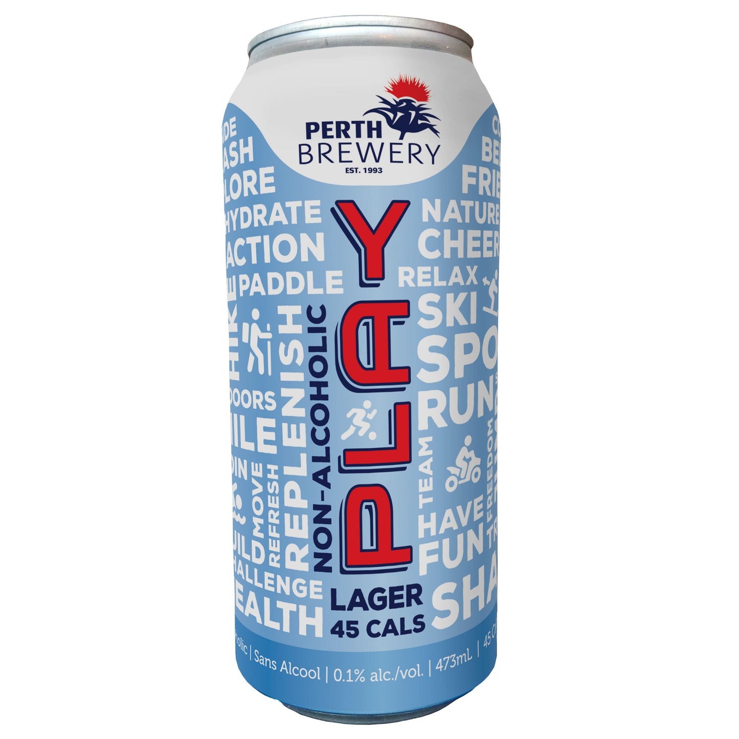 Perth Brewery Play Non-Alcoholic Craft Lager is available for sale at Knyota Drinks in Ottawa.