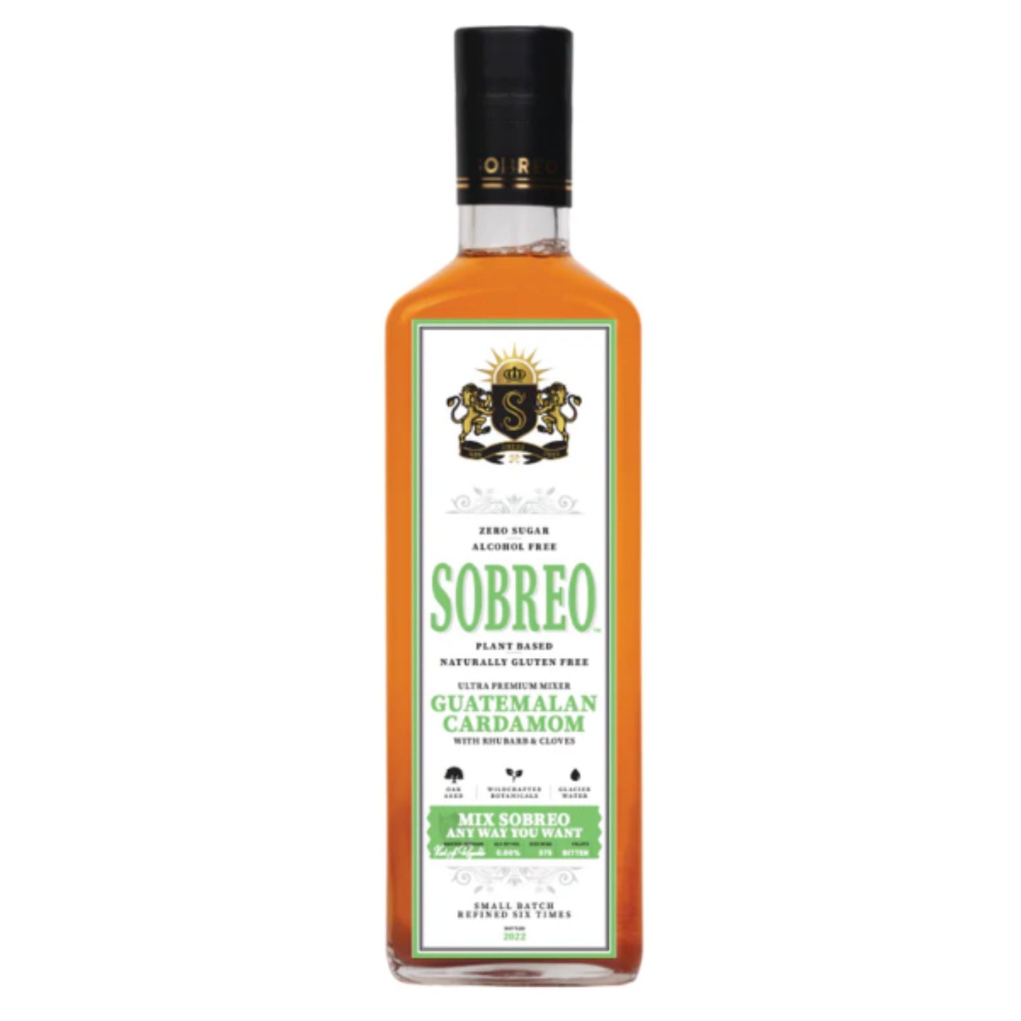 Sobreo Guatemalan Cardamom non-alcoholic cocktail mixer is available for sale at Knyota Drinks.