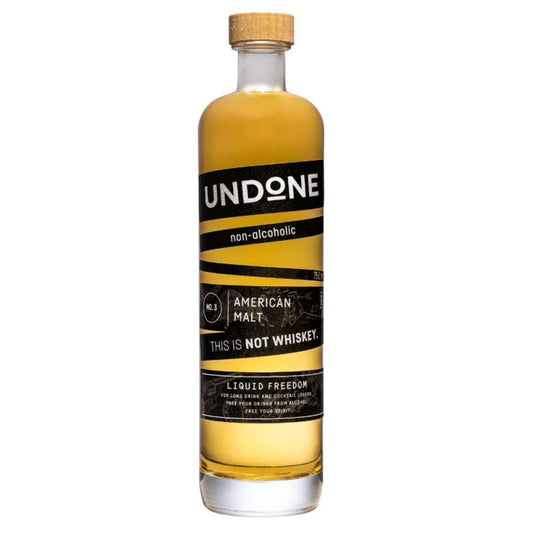 UNDONE Not Whiskey No. 3 American Malt non-alcoholic whiskey is available at Knyota Non-Alcoholic Drinks in Ottawa.